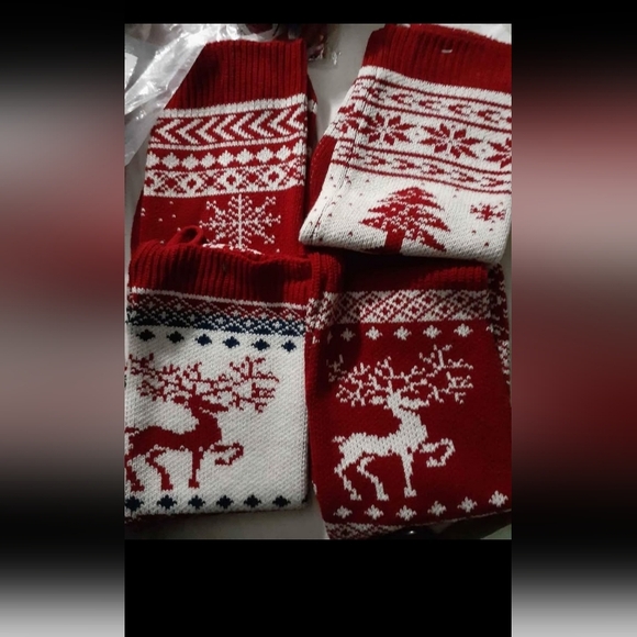 🎅 4 Pack Gorgeous Knit Stockings🎄 Brand New - Picture 8 of 13